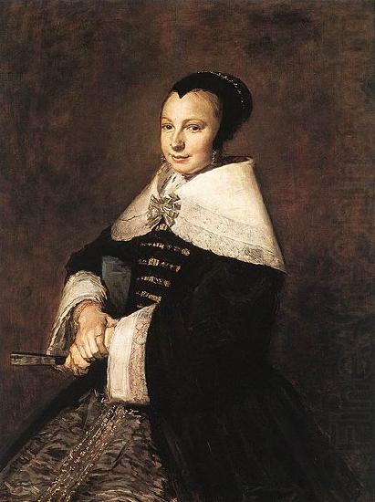 Portrait of a Seated Woman Holding a Fan, Frans Hals